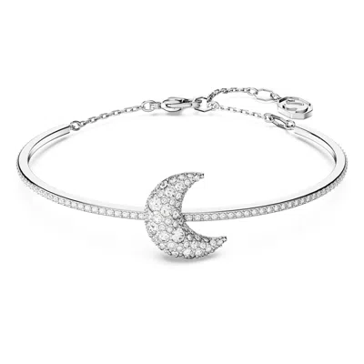 Swarovski Luna Crystal Bangle Bracelet In White