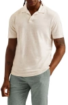 Ted Baker Mens Stone Flinpo Regular-fit Short-sleeve Linen Polo