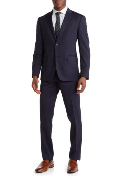 Jb Britches Sartorial Two Button Notch Lapel Wool Blend Suit In Navy