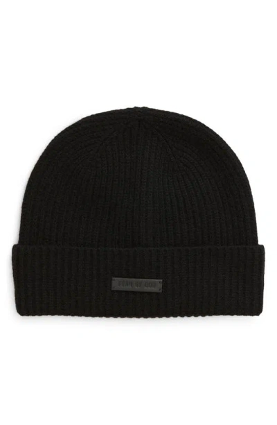 Fear Of God Cashmere Beanie In Black