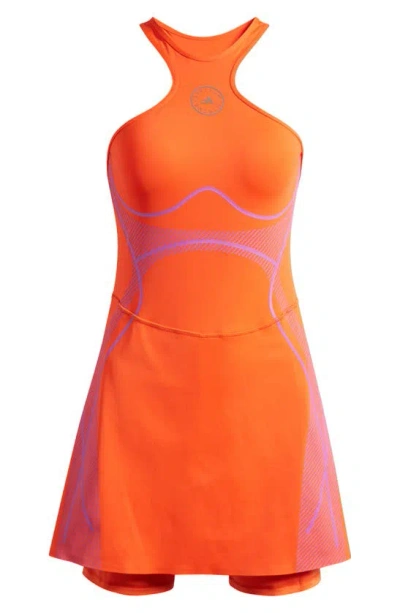 Adidas By Stella Mccartney Truepace Running Dress In Orange