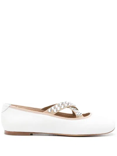 Casadei Flat Shoes White