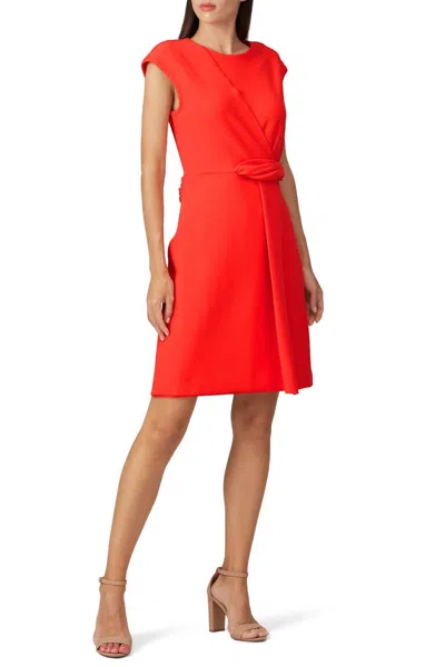 Rachel Roy Knit Twist Dress In Red