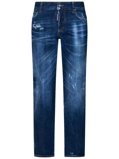 Dsquared2 Jeans Medium Waist Jennifer  In Blue