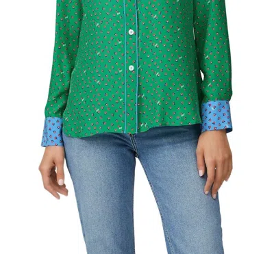 Hvn Kate Western Shirt In Green