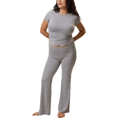 843353195869 The Sunday Maternity & Nursing Pajama Set In Blue