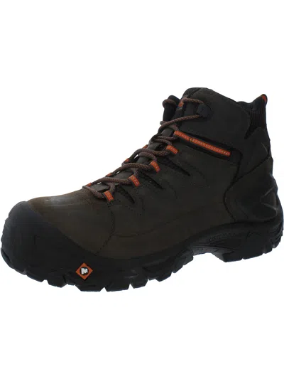 Merrell Strongfield Mens Leather Waterproof Work & Safety Boot In Multi