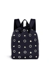 3.1 PHILLIP LIM 'Go-Go' faux pearl and eyelet medium satin drawstring backpack