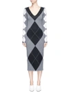 STELLA MCCARTNEY Argyle wool-blend knit dress