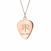 True Rocks 18 Carat Rose Gold Plated Plectrum Pendant