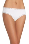Natori Bliss Girl Lace-trim Bikini Briefs In Warm White