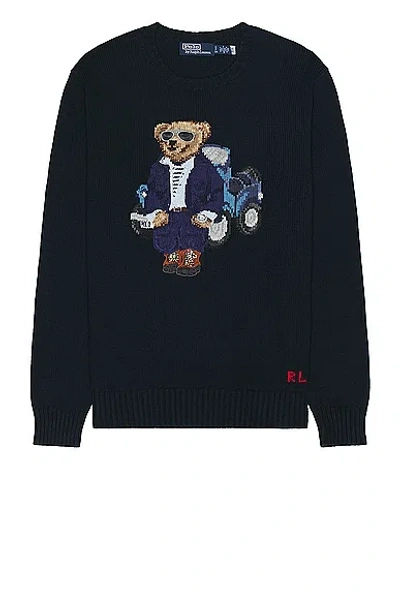 Polo Ralph Lauren Polo Bear Sweater In Aviator Navy