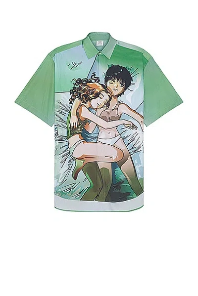Vetements Green Anime Shirt