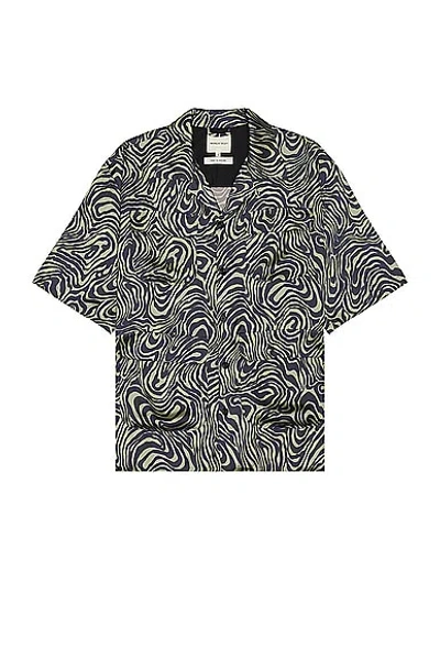 Nicholas Daley Aloha Shirt In Zebra Swirl