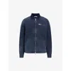 Allsaints Mens Starry Blue Rothwell Regular-fit Long-sleeve Canvas Jacket