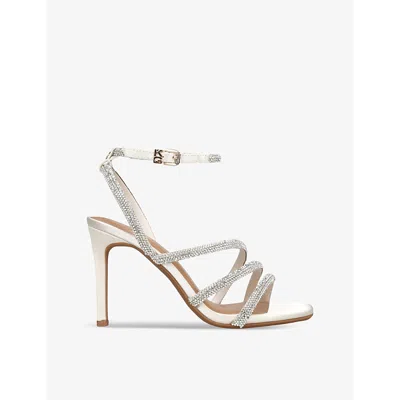 Kg Kurt Geiger Embellished Savanna Sandals 90 In Bone