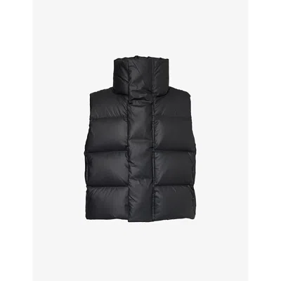 Entire Studios Mens Black Mml Padded Boxy-fit Shell-down Gilet