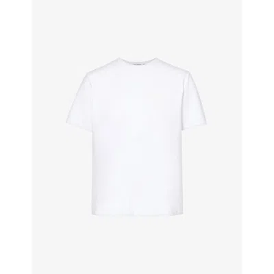 Good American Womens White001 Heritage Regular-fit Cotton-jersey T-shirt