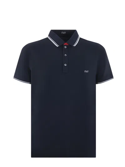 Fay Embroidered-logo Polo Shirt