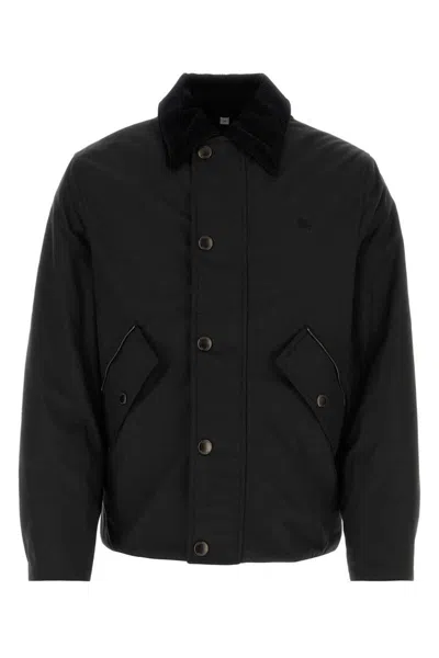 Burberry Jackets And Vests In Black