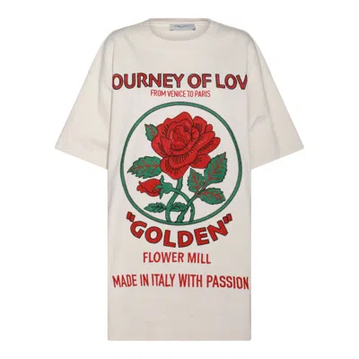 Golden Goose T-shirts And Polos In Heritage White/multi