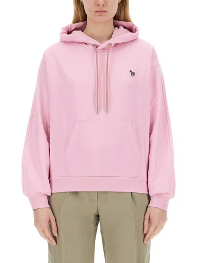 Ps By Paul Smith Sweatshirt With Logo In Pink