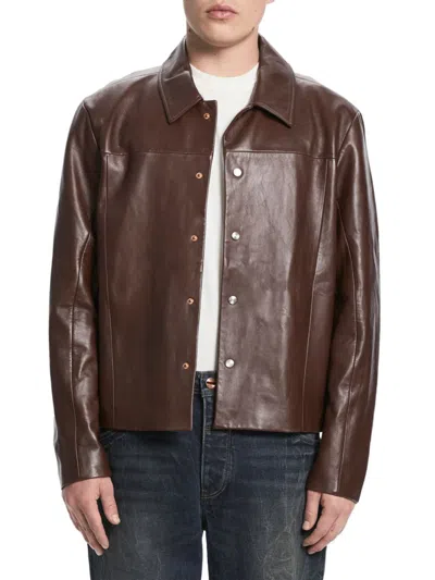 Vayder Alessio Leather Jacket In French Roast