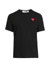 Comme Des Garçons Comme Des Garcons Play Heart Logo T-shirt In Black