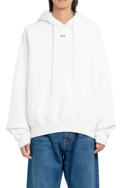 Off-white Off Stamp Skate Hoodie In White