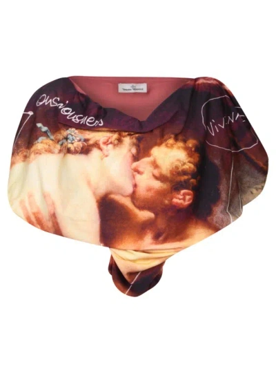Vivienne Westwood Kiss Heart T-shirt In Multicolor