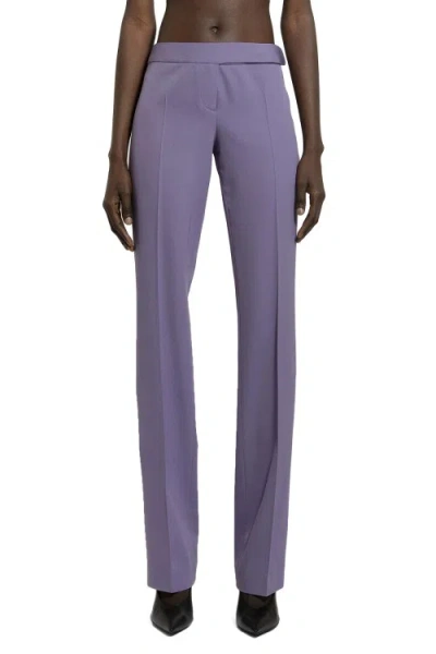 Stella Mccartney Women's Stret-wool Slim Trousers In Purple