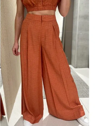 Twinset Twin-set Trousers In Sunset