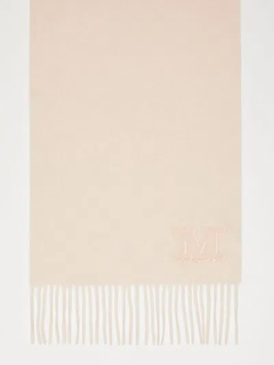 Max Mara Cashmere Stole With Embroidery In Rosa