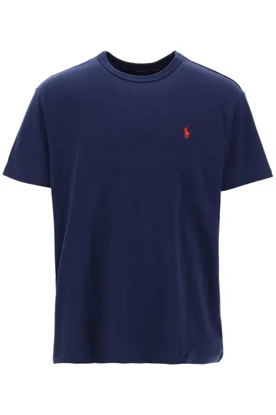 Polo Ralph Lauren Classic Fit T Shirt In Solid Jersey In Blue