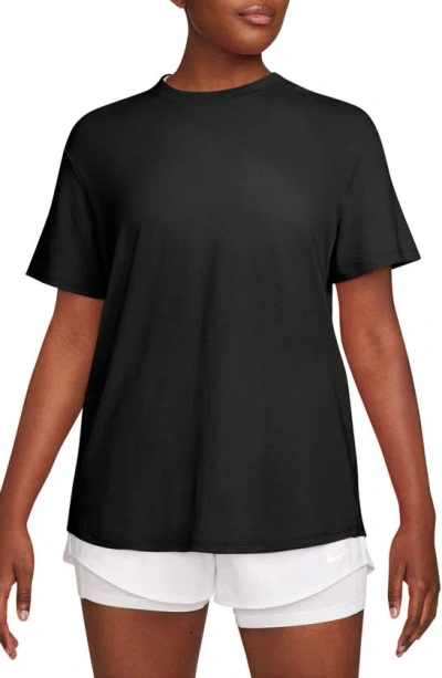 Nike Women's One Relaxed Dri-fit Short-sleeve Top In Black
