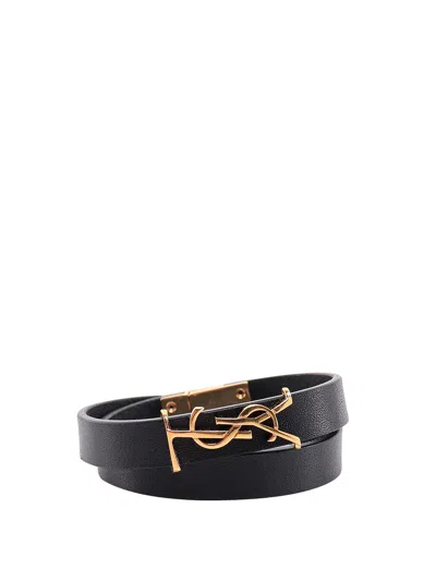Saint Laurent Bracelet In Black
