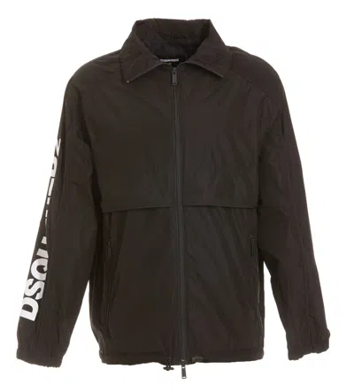 Dsquared2 Globetrotter Sportsjacket In Black