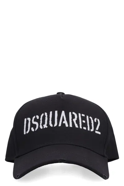 Dsquared2 Logo Baseball Cap In Black