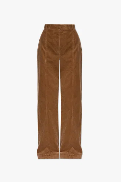 Burberry Blakely Corduroy Trousers In Camel