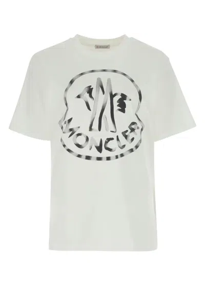 Moncler White Cotton T-shirt In Default Title