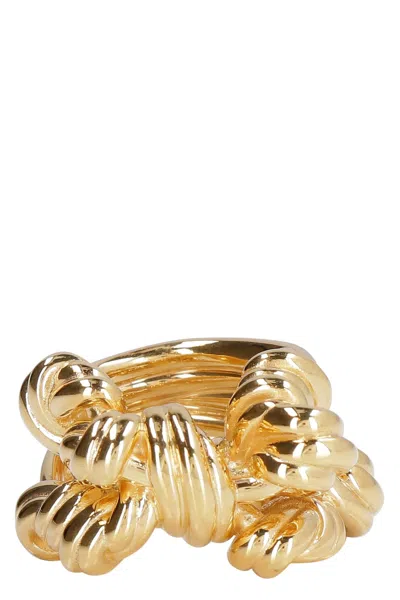 Bottega Veneta Knot Ring In Gold