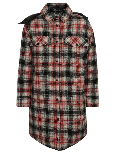 Moncler Check Shirt In Multicolor