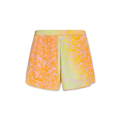 Stella Mccartney Silk Shorts In Orange