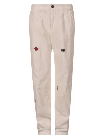 Dsquared2 Monster Roadie Trousers In White