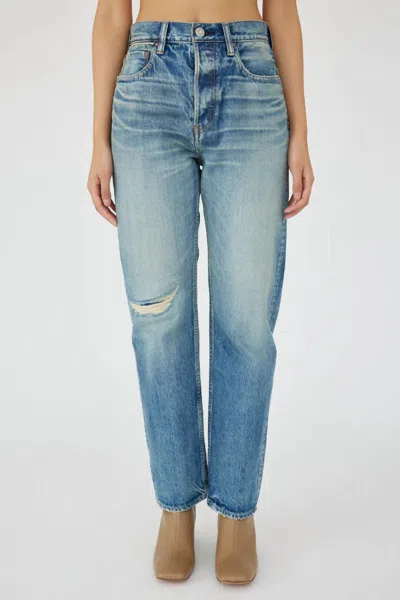 Moussy Mckellar Selvedge Wide Straight In Blue