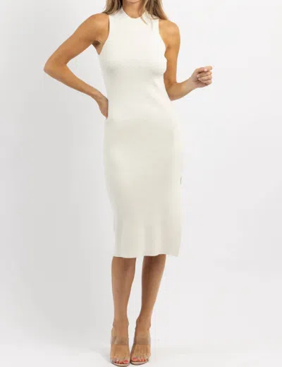 Papermoon Ode To Summer Midi Dress In Ivory In White