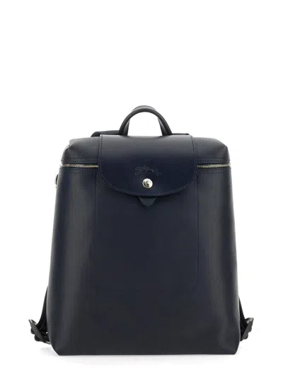 Longchamp Le Pliage Backpack In Blue