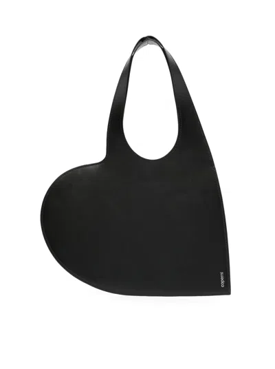 Coperni Mini Heart Tote Bag In Black