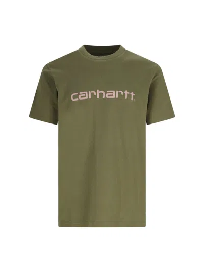Carhartt 's/s Script' T-shirt In Green