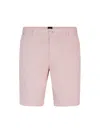 Hugo Boss Slim-fit Shorts In Stretch-cotton Twill In Light Pink